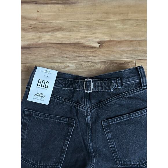 BDG Urban Outfitters Black Logan Buckle Baggy Barrel Jean Y2K NWT - Picture 5 of 14